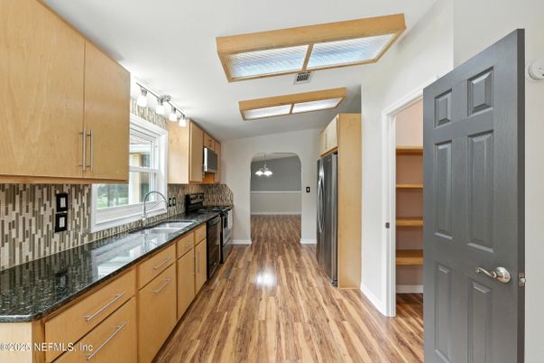 Interior, Kitchen, Wood Texture Flooring