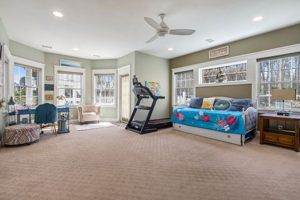 Bedroom, Fitness Equipment, Interior, Recessed Lighting