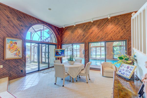 Dining room, Interior, Wooden Walls