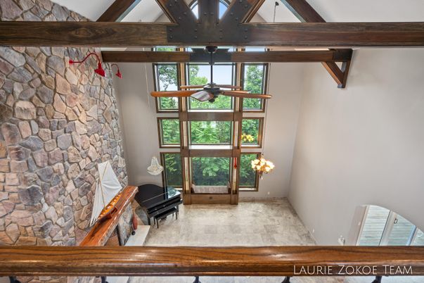 Fireplace, Interior, Stone Walls, Wooden Beams