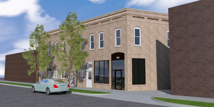 Exterior, Facade, Brick Facade, Rowhouse