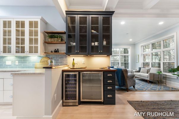 Interior, Kitchen, Living room, Recessed Lighting, Wood Texture Flooring