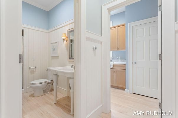 Bathroom, Interior, Wood Texture Flooring
