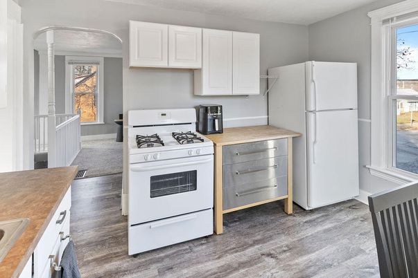 Interior, Kitchen, Wood Texture Flooring