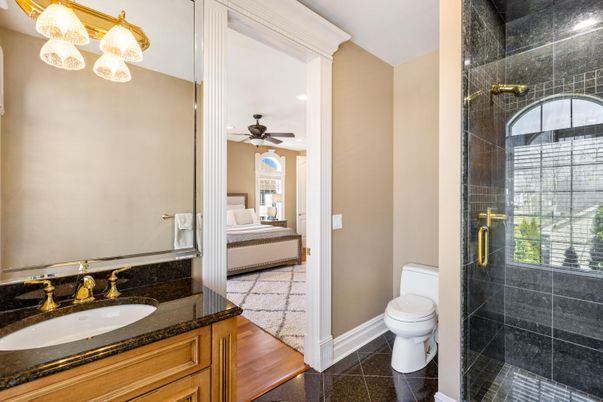 Bathroom, Bedroom, Glass Shower, Interior, Recessed Lighting