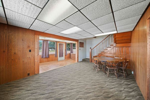 Dining room, Interior, Wooden Walls