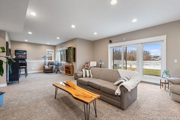 Interior, Living room, Recessed Lighting