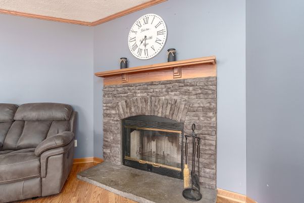 Fireplace, Interior, Wood Texture Flooring