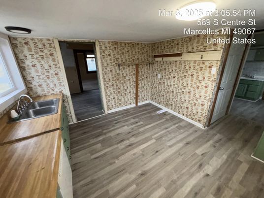 Empty room, Interior, Wood Texture Flooring