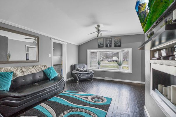 Fireplace, Interior, Wood Texture Flooring