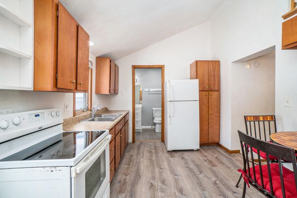 Interior, Kitchen, Wood Texture Flooring