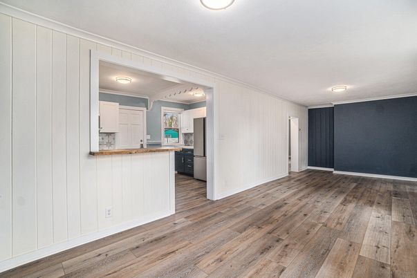 Empty room, Interior, Kitchen, Wood Texture Flooring