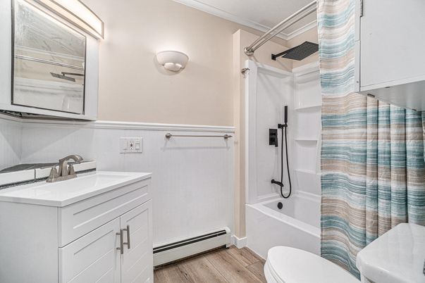 Bathroom, Interior, Wood Texture Flooring