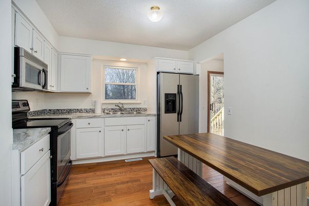 Interior, Kitchen, Wood Texture Flooring
