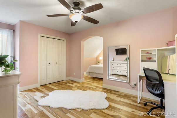 Bedroom, Home Office, Interior, Wood Texture Flooring