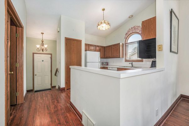 Chandelier, Interior, Kitchen, Pendant Lights, Wood Texture Flooring