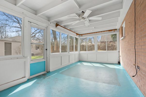 Empty room, Interior, Stone Walls, Sun Room
