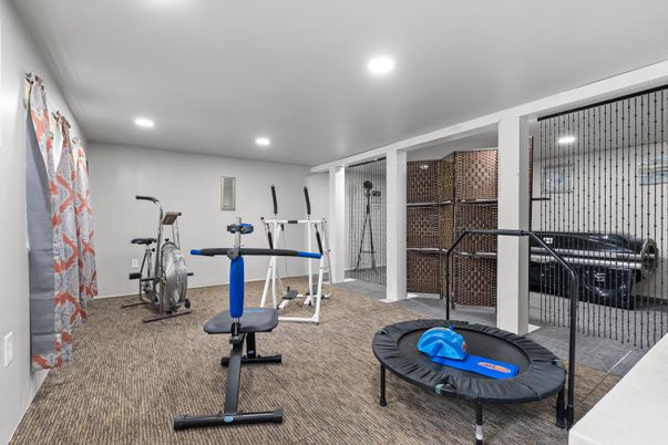Fitness Equipment, Interior, Recessed Lighting