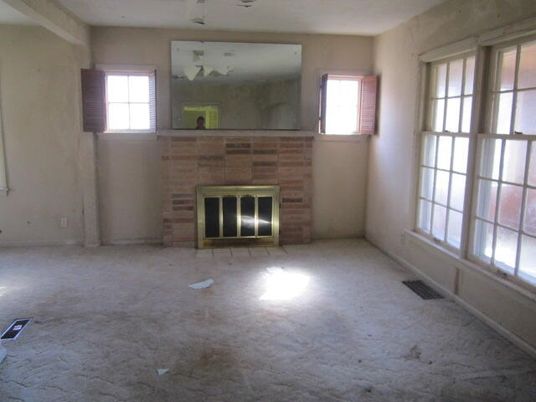 Empty room, Fireplace, Interior