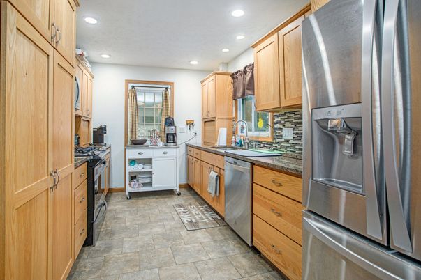 Interior, Kitchen, Recessed Lighting, Stainless Steel Appliances