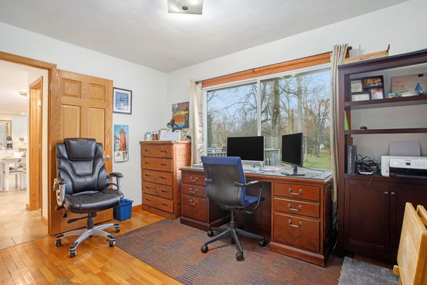 Home Office, Interior, Wood Texture Flooring