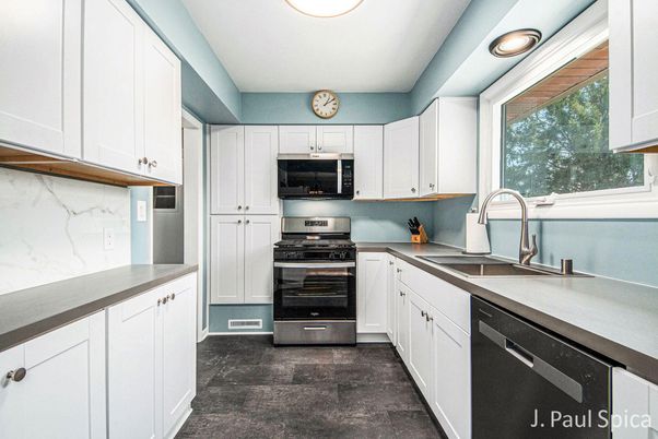 Interior, Kitchen, Recessed Lighting, Stainless Steel Appliances