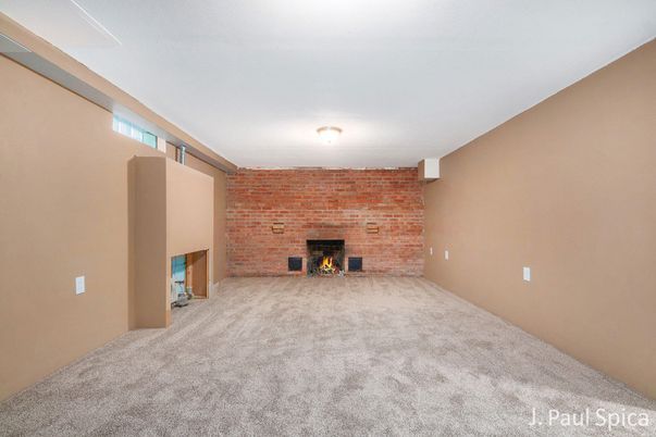 Empty room, Fireplace, Interior, Stone Walls
