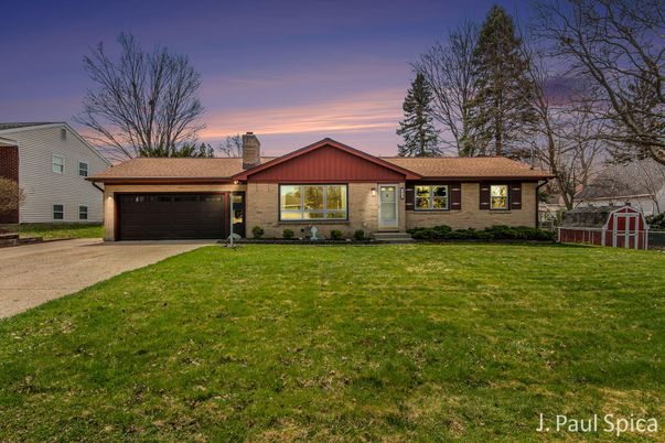 Attached, Backyard, Exterior, Facade, Brick Facade, Ranch