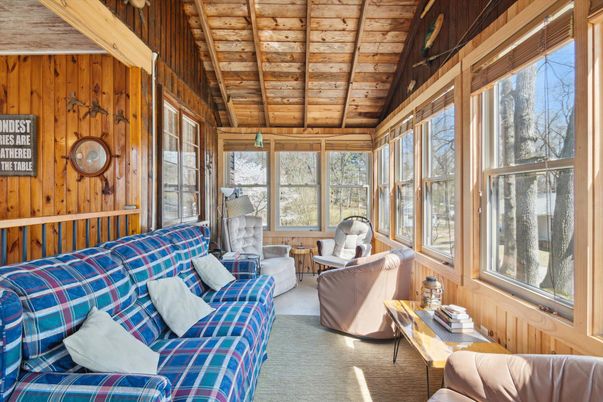 Interior, Living room, Sun Room, Wooden Ceilings, Wooden Walls