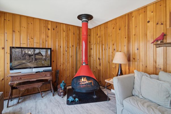 Fireplace, Interior, Wooden Walls