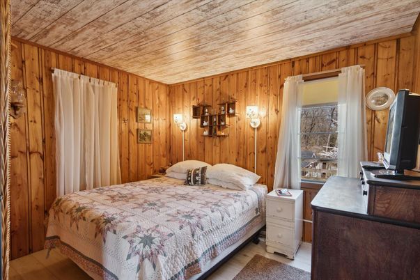 Bedroom, Interior, Wooden Ceilings, Wood Texture Flooring, Wooden Walls