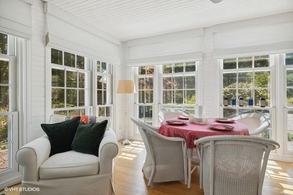 Dining room, Interior, Sun Room, Wood Texture Flooring