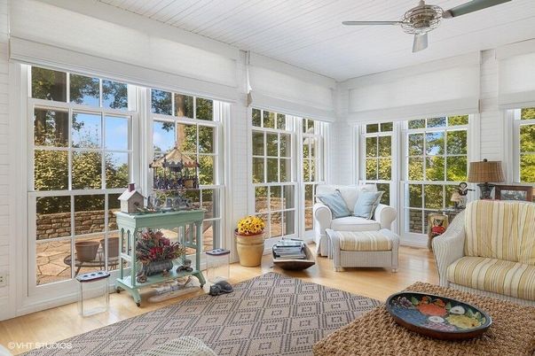Interior, Sun Room, Wood Texture Flooring