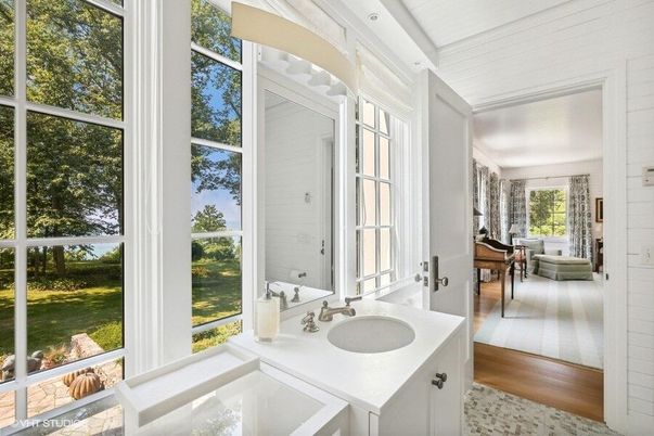 Bathroom, Interior, Wood Texture Flooring
