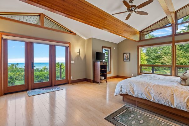 Bedroom, Interior, Water, Wood Texture Flooring