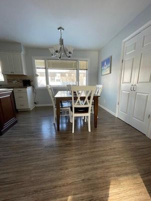 Chandelier, Dining room, Interior, Kitchen, Wood Texture Flooring