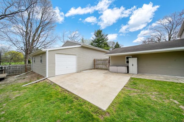 Backyard, Detached Garage, Exterior