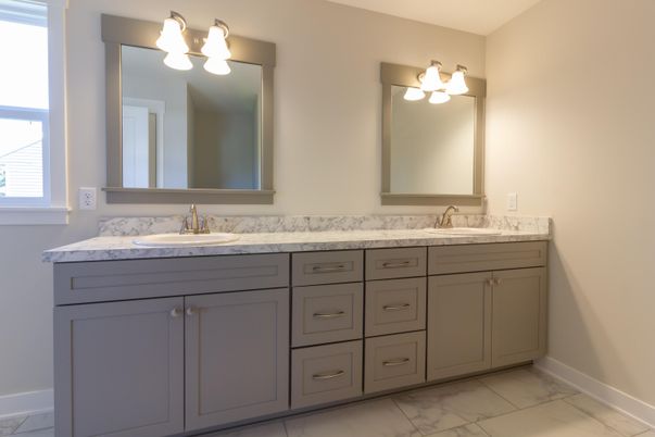 Bathroom, Dual Sink Vanities, Interior, Marble
