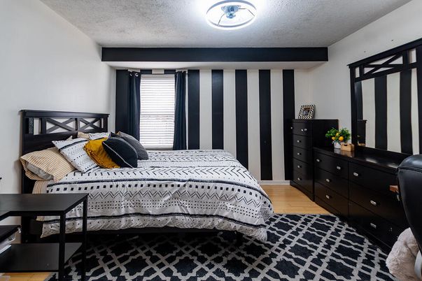 Bedroom, Interior, Wood Texture Flooring