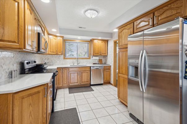 Interior, Kitchen, Recessed Lighting, Stainless Steel Appliances