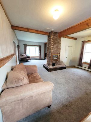 Fireplace, Interior, Living room, Stone Walls, Wooden Beams