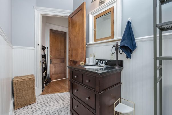 Bathroom, Interior, Wood Texture Flooring