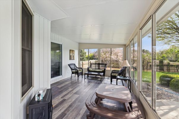 Interior, Sun Room, Wood Texture Flooring