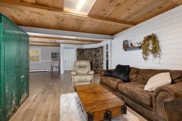 Interior, Living room, Stone Walls, Wooden Beams, Wooden Ceilings, Wood Texture Flooring