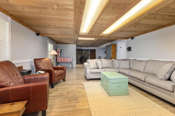 Fireplace, Interior, Living room, Stone Walls, Wooden Beams, Wooden Ceilings, Wood Texture Flooring