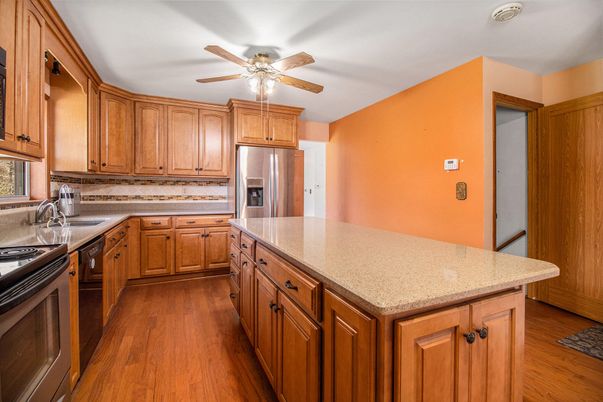 Interior, Kitchen, Wood Texture Flooring