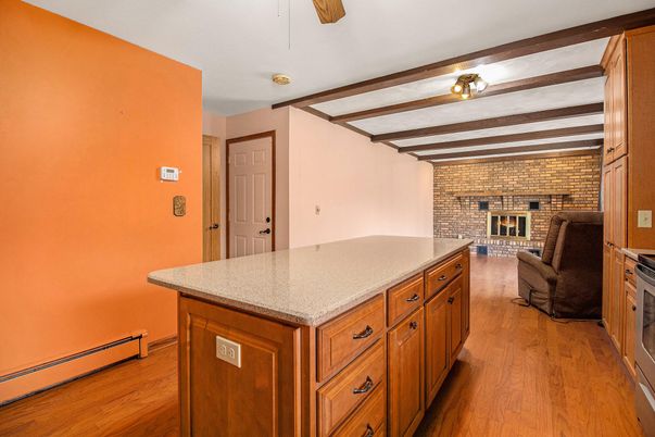 Fireplace, Interior, Stone Walls, Wood Texture Flooring