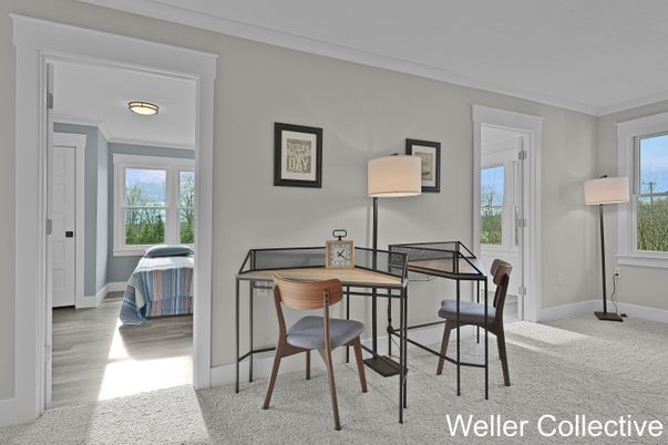Home Office, Interior, Wood Texture Flooring