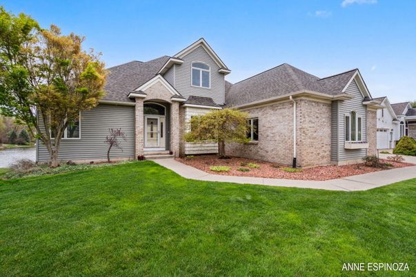 Attached, Backyard, Exterior, Facade, Brick Facade, Cape Cod