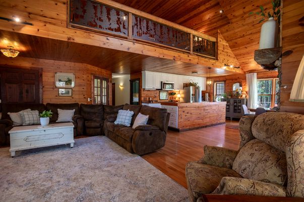 Interior, Kitchen, Living room, Wooden Beams, Wooden Ceilings, Wood Texture Flooring, Wooden Walls